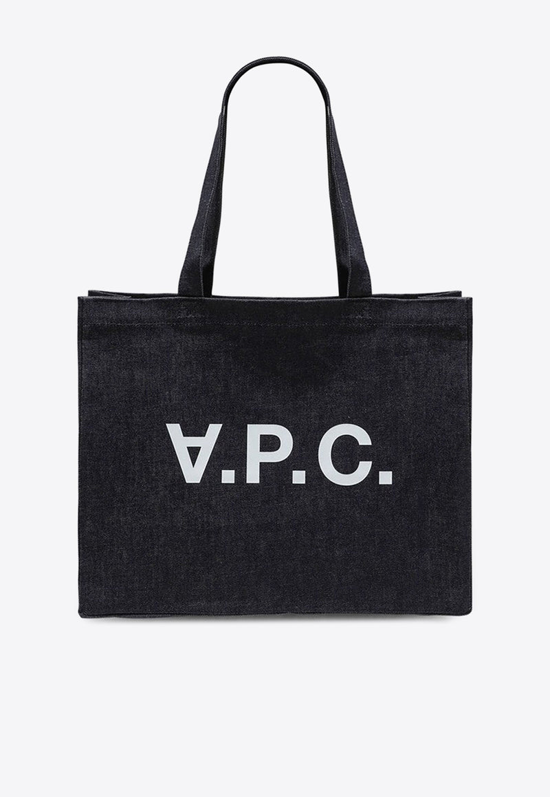 A.P.C. Large Daniela Denim Tote Bag  Indigo COCSX-M61446CO/P_APC-IAI