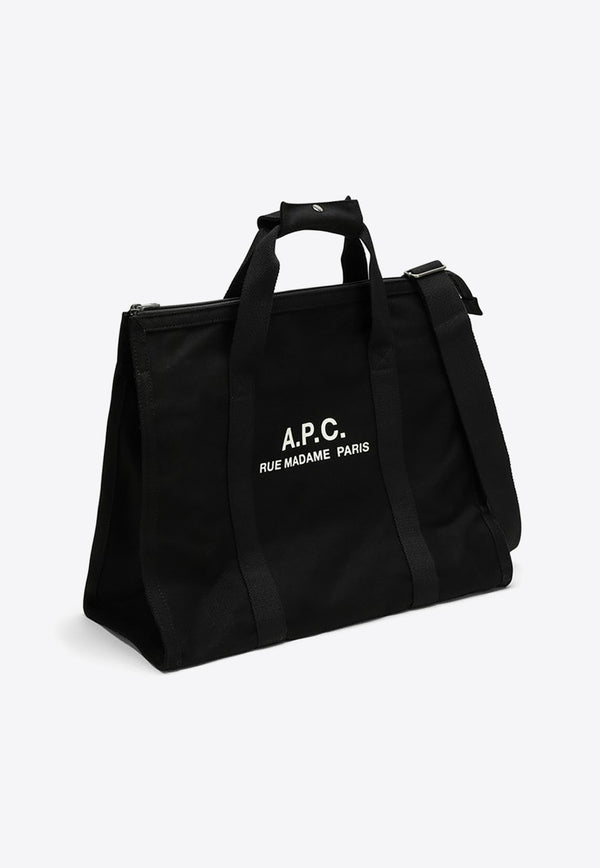 A.P.C. Récupération Logo Print Tote Bag Black CODBM-H62230DE/O_APC-LZZ