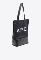A.P.C. Axelle Leather and Denim Tote Bag 