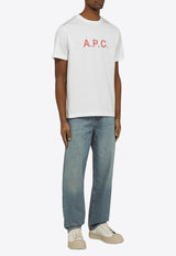 A.P.C. James Logo Print Crewneck T-shirt White COEIO-H26347CO/O_APC-TAB