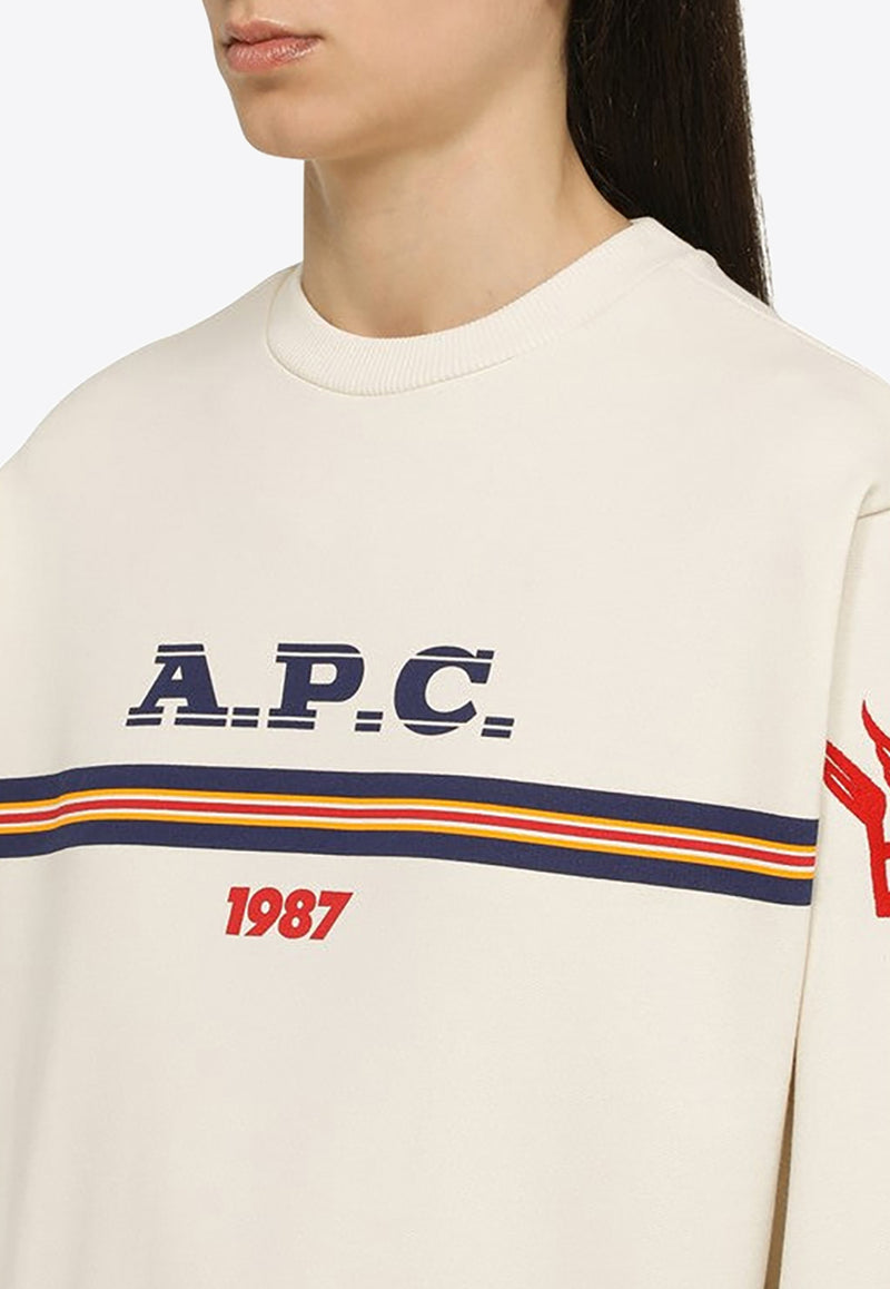 A.P.C. Maxime Logo Print Sweatshirt 