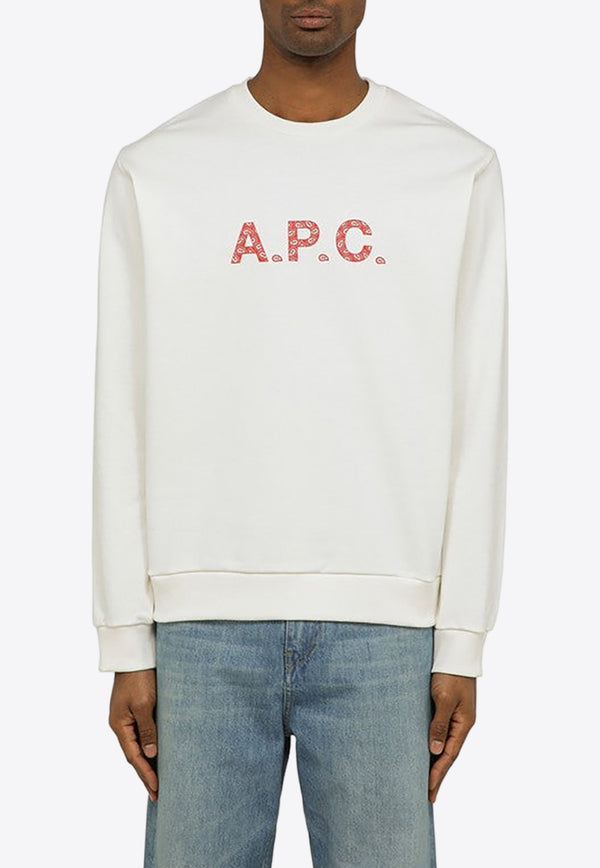 A.P.C. Timothy Logo Print Sweatshirt White COEIP-H27886CO/O_APC-TAB