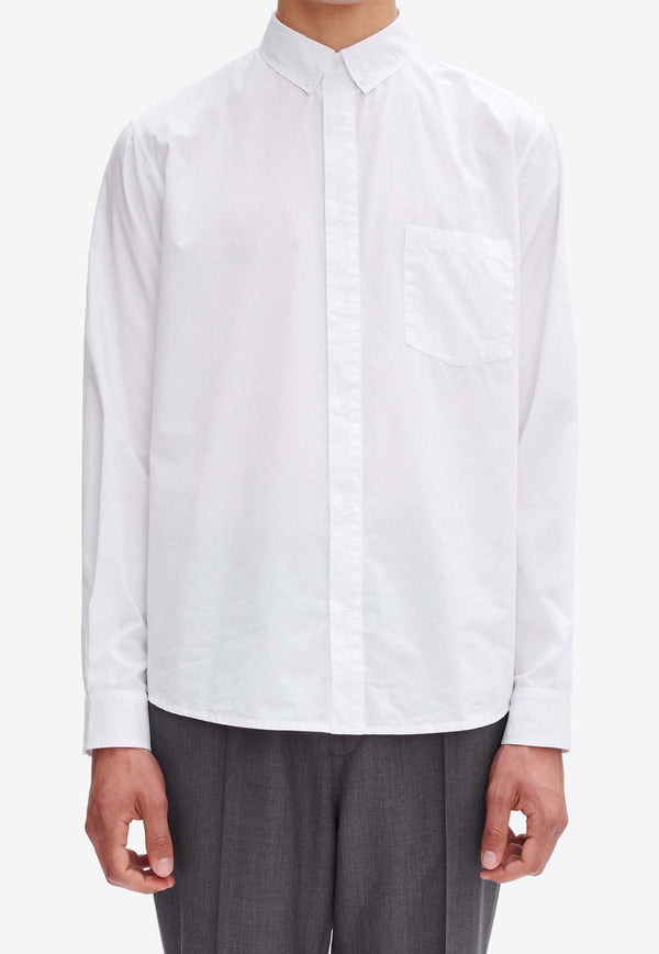 A.P.C. Edouard Long-Sleeved Shirt White COEVD-H12509WHITE