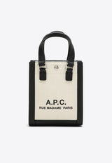 A.P.C. Mini Camille 2.0 Logo Print Tote Bag Beige COEYO-M61825DE/O_APC-LZZ