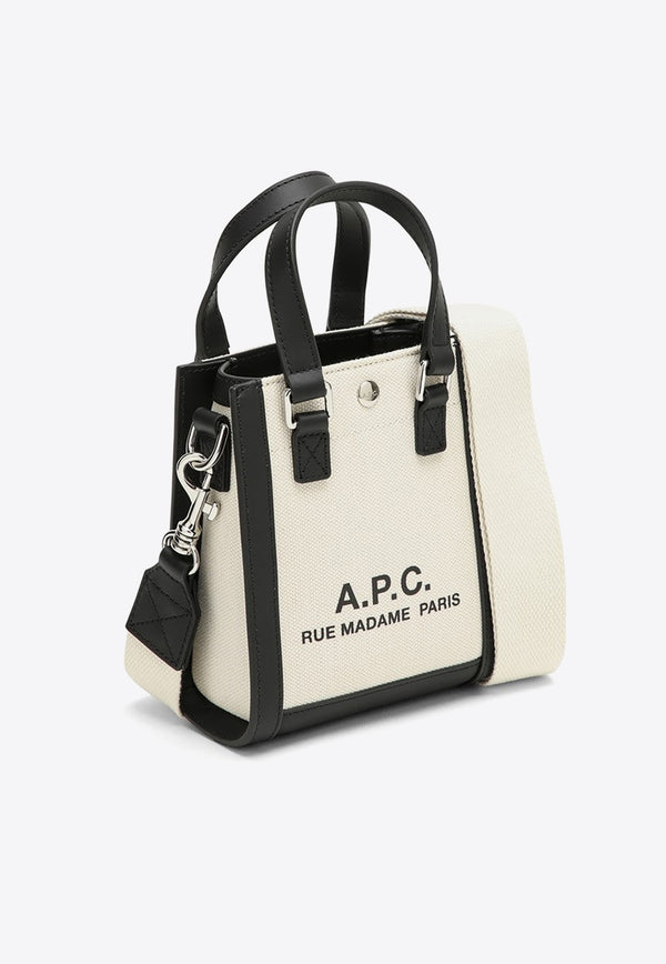 A.P.C. Mini Camille 2.0 Logo Print Tote Bag Beige COEYO-M61825DE/O_APC-LZZ