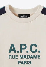 A.P.C. Kids Kids Jani Logo Sweatshirt Ivory COEZD-E27781CO/M_APC-KAE