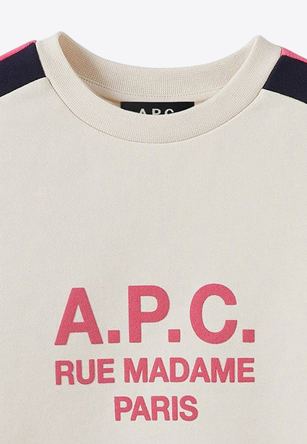 A.P.C. Kids Kids Jani Logo Sweatshirt Pink COEZD-E27791CO/M_APC-FAC