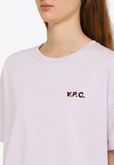 A.P.C. Logo Print Crewneck T-shirt Lilac COFDW-F26298CO/N_APC-HAD
