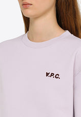 A.P.C. Crewneck Logo Sweatshirt Lilac COFDX-F27789CO/N_APC-HAD
