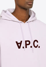 A.P.C. Milo Logo Hooded Sweatshirt Lilac COFDX-H27833CO/N_APC-HAD