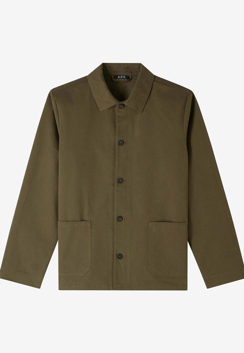 A.P.C. Kerlouan Logo Jacket COGEW-H03205KHAKI