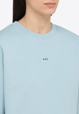 A.P.C. Anna Micro Logo Sweatshirt Light Blue COGWQ-F27864CO/O_APC-IAB