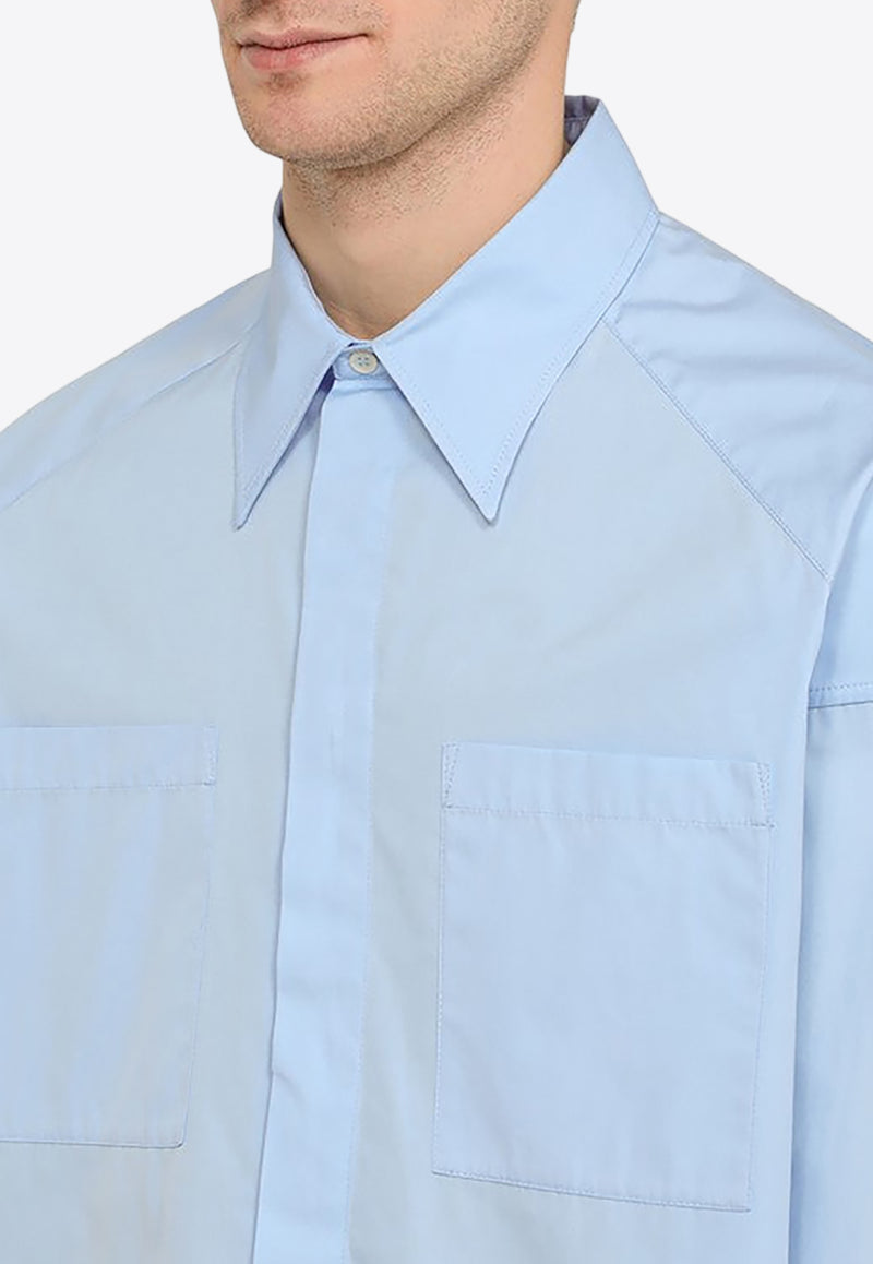 A.P.C. X Natacha Ramsay-Levi Classic Long-Sleeved Shirt Light Blue COGYD-H12595CO/O_APC-IAA