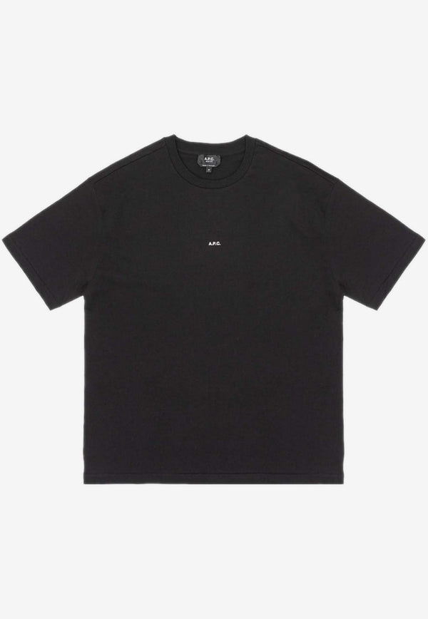 A.P.C. Logo Boxy Short-Sleeved T-shirt COHBW-H26386BLACK