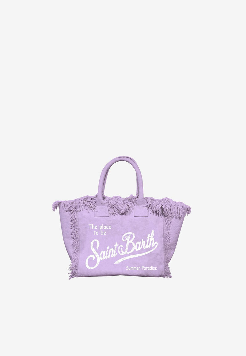 MC2 Saint Barth Kids Girls Mini Colette Fringed Top Handle Bag Lilac COL0001_LILAC