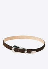 Déhanche Colette Suede Western Belt Dark Brown COLET-SUE_DARK BROWN