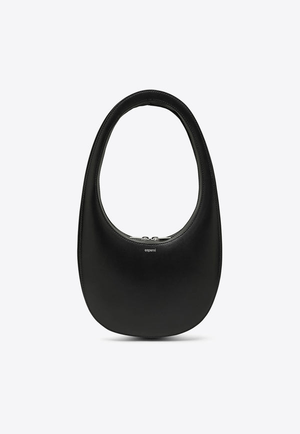 Coperni Swipe Oval-Shaped Hobo Bag Black COPBA01405CLE/O_COPE-BLACK