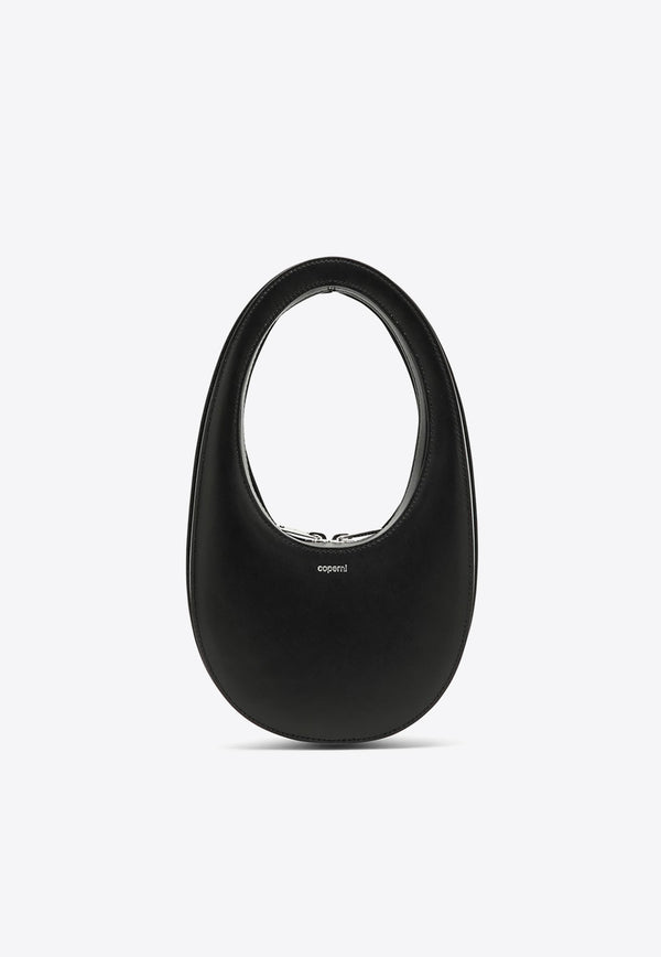 Coperni Mini Swipe Oval-Shaped Hobo Bag Black COPBA01BIS405CLE/O_COPE-BLACK