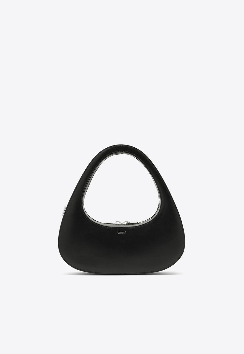Coperni Swipe Curved Leather Shoulder Bag Black COPBA04405CLE/O_COPE-BLACK