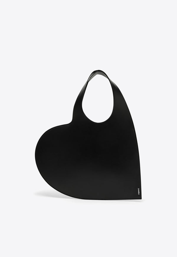 Coperni Heart Leather Tote Bag Black COPBA14405CLE/O_COPE-BLACK