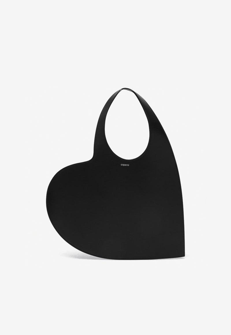 Coperni Heart Leather Tote Bag Black COPBA14405LE/P_COPE-BLACK