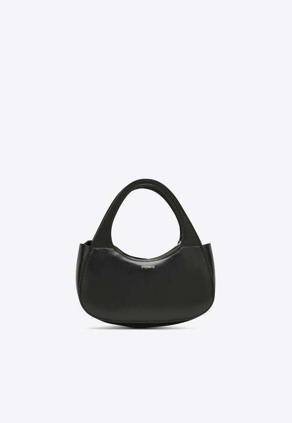 Coperni Micro Baguette Leather Swipe Bag Black COPBA17405LE/O_COPE-BLACK