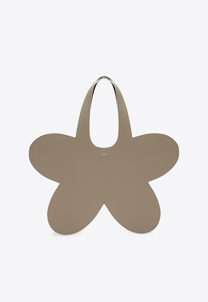 Coperni Flower Leather Tote Bag  Taupe COPBA94F6012LE/Q_COPE-BEI