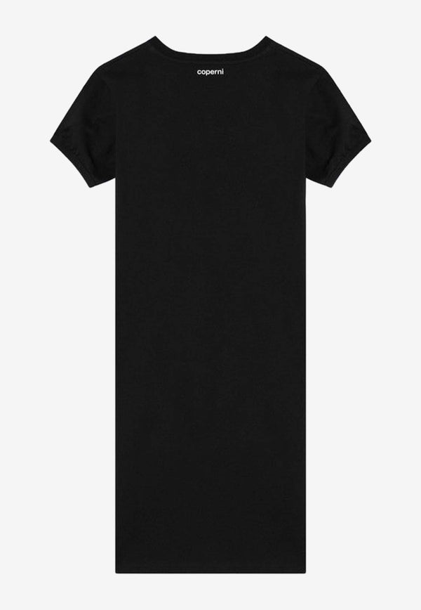 Coperni Heart Embellished Crewneck Dress Black COPJS127F5011CO/Q_COPE-BLK