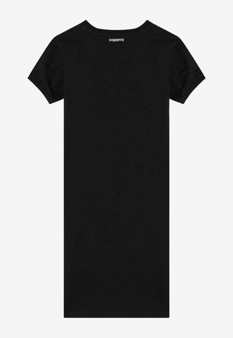 Coperni Heart Embellished Crewneck Dress Black COPJS127F5011CO/Q_COPE-BLK