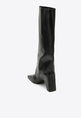 Coperni Bridge 80 Knee-High Leather Boots Black COPSH03420CLE/O_COPE-BLACK