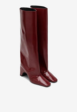 Coperni Gloss Bridge 90 Patent Leather Knee-High Boots Red COPSH03496LE/P_COPE-RED