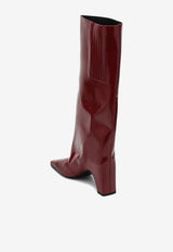 Coperni Gloss Bridge 90 Patent Leather Knee-High Boots Red COPSH03496LE/P_COPE-RED