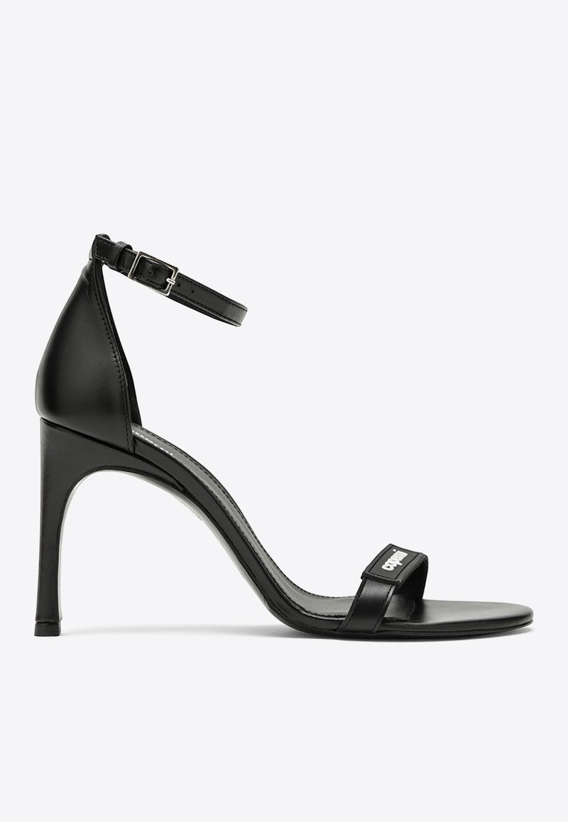 Coperni 95 Logo Strap Leather Sandals Black COPSH44477LE/O_COPE-BLACK