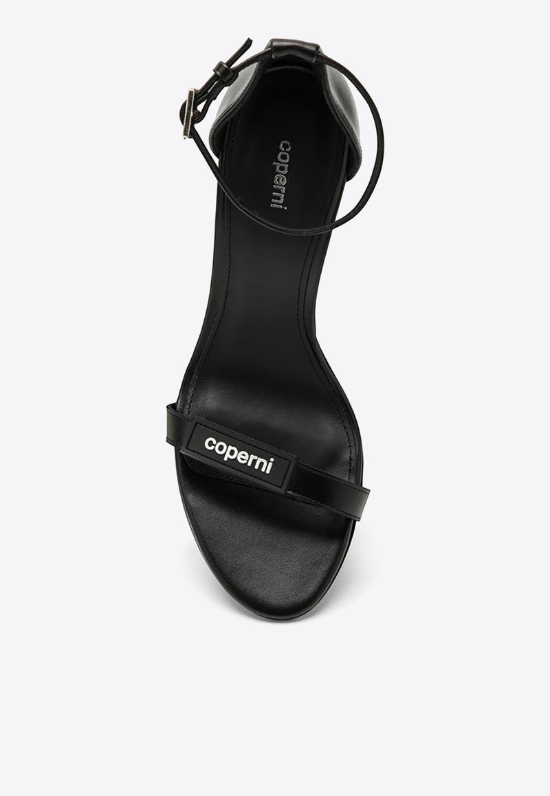 Coperni 95 Logo Strap Leather Sandals Black COPSH44477LE/O_COPE-BLACK