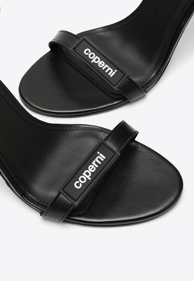 Coperni 95 Logo Strap Leather Sandals Black COPSH44477LE/O_COPE-BLACK