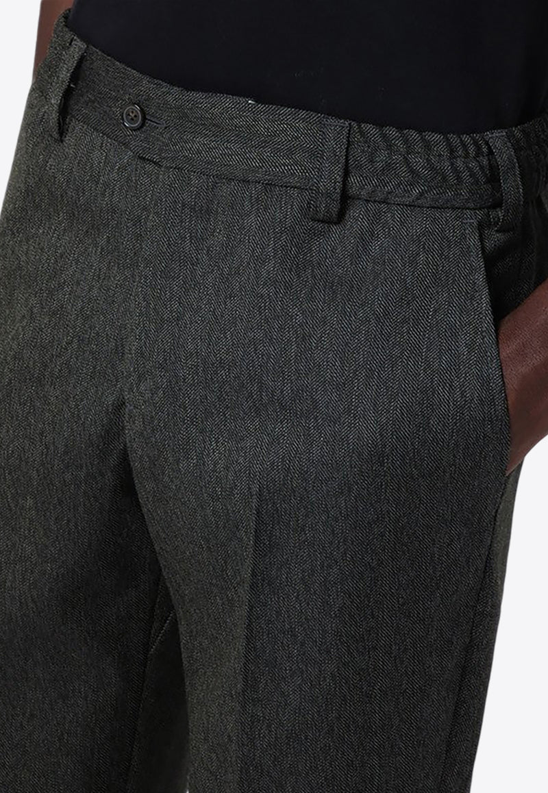 PT Torino Rebel Tapered-Leg Wool Pants Gray CORFRBB30REWMR80/P_PT0F-0440