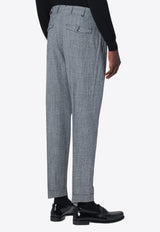 PT Torino Patterned Wool Tailored Pants Gray CORFZAZ40FWDRG27/R_PT0F-0990