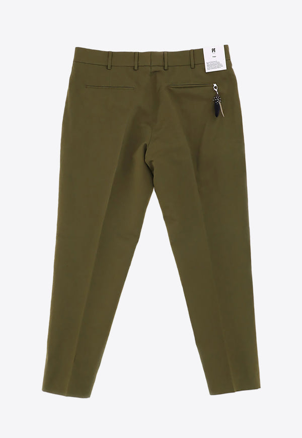 PT Torino Rebel Cropped Tailored Pants Green CORSZ1Z00FWD_BP65_0445