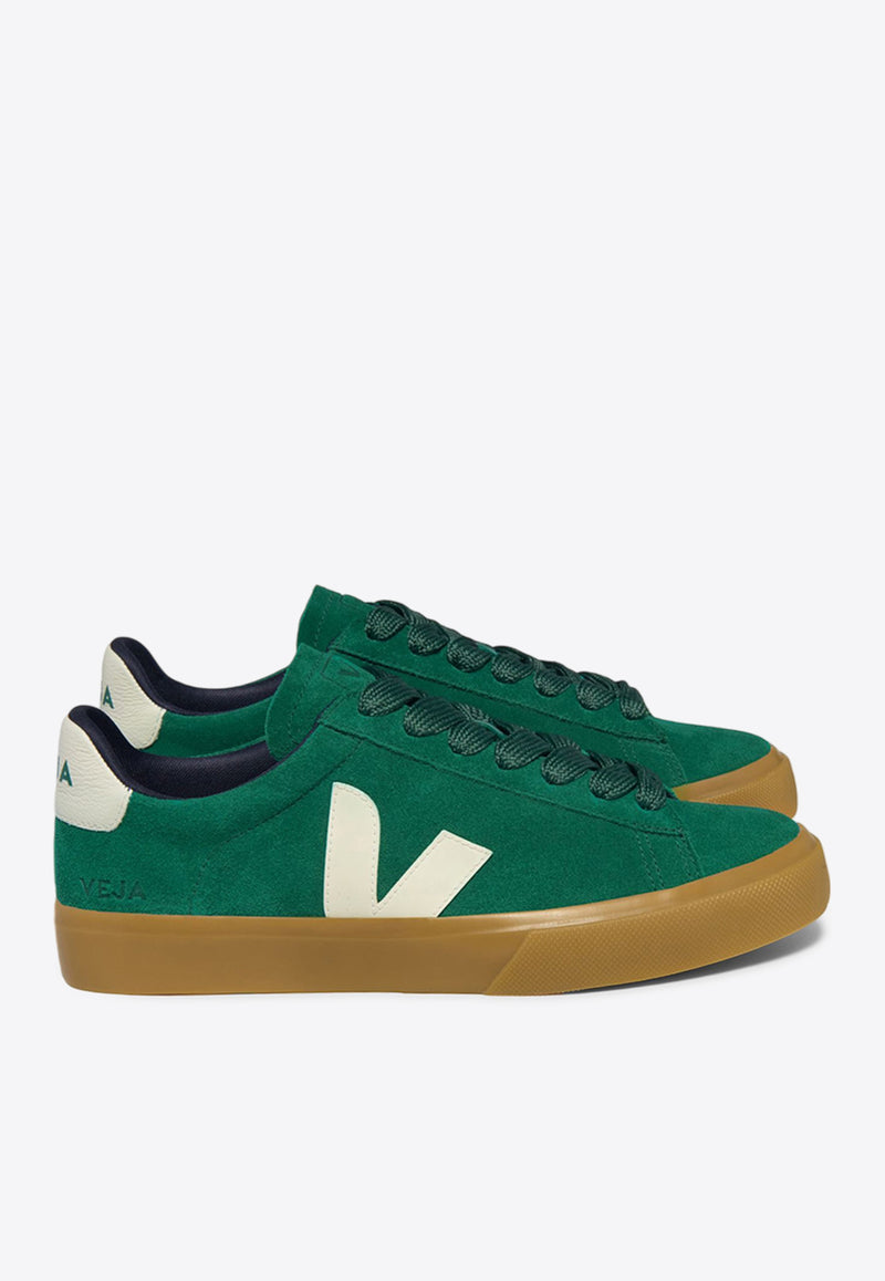 Veja Campo Suede Low-Top Sneakers Green CP0303695AGREEN