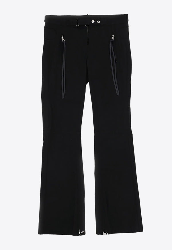 Courrèges Racer Flared Pants Black CPA216CO0094_000_9999