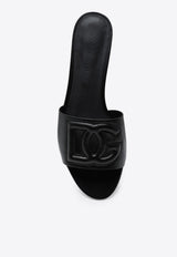 Dolce & Gabbana DG Logo Leather Slippers Black CQ0436AY329/Q_DOLCE-80999