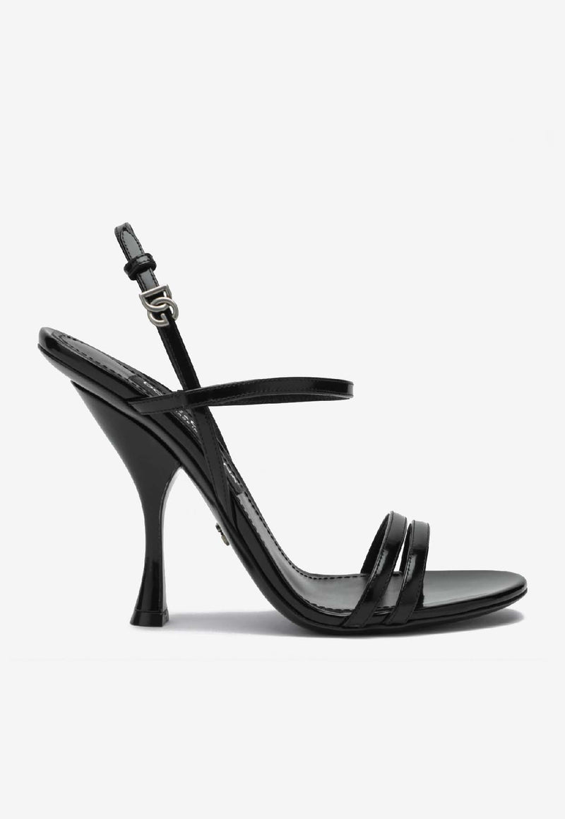 Dolce & Gabbana Keira 2.0 105 Calf Leather Sandals Black CR1923A1037/R_DOLCE-80999