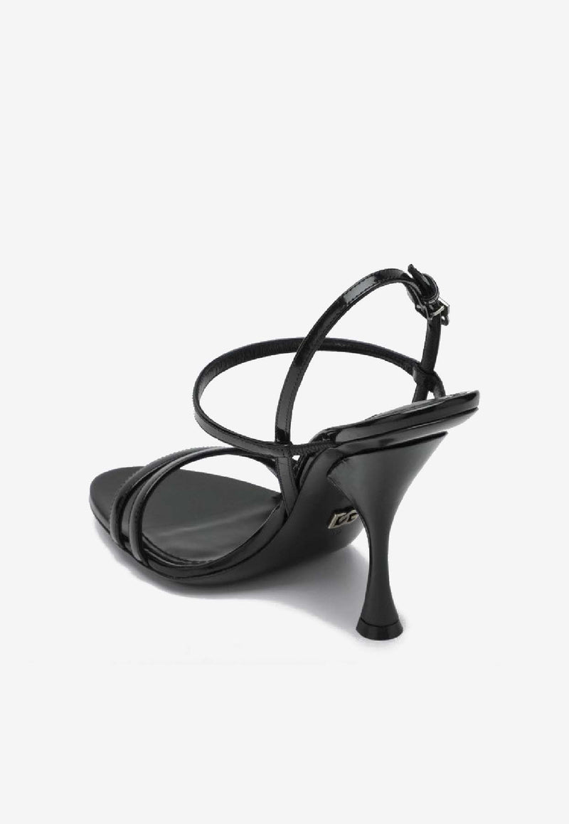 Dolce & Gabbana Keira 2.0 105 Calf Leather Sandals Black CR1923A1037/R_DOLCE-80999