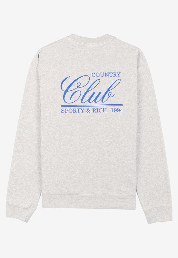 Sporty & Rich 94 Country Club Crewneck Sweatshirt CR856HGGREY