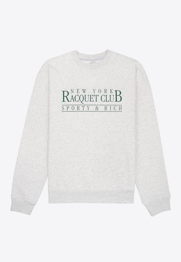 Sporty & Rich NY Racquet Club Sweatshirt CRAW2354HGGREY