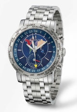 Corum Romvlvs GMT Stainless Steel Watch Silver 186.50X_TH