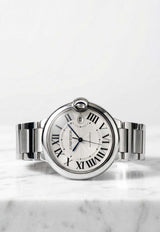Cartier Ballon Bleu 40mm Stainless Steel Watch Silver CRTRBB40SSW_TH