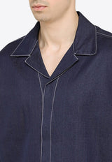 Sunnei Stitching Detailed Buttoned Shirt CRTWMSHR015COT036/M_SUNNE-0095