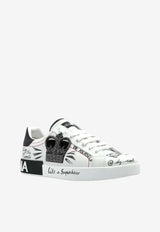 Dolce & Gabbana Portofino Crown Low-Top Sneakers White CS1760 A9AG1 89697