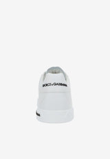 Dolce & Gabbana Logo Low-Top Sneakers in Calfskin White CS2213 AA335 80001